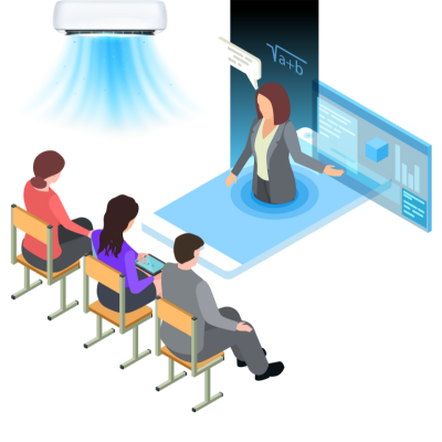 Modern & Well-Equipped AC Classroom